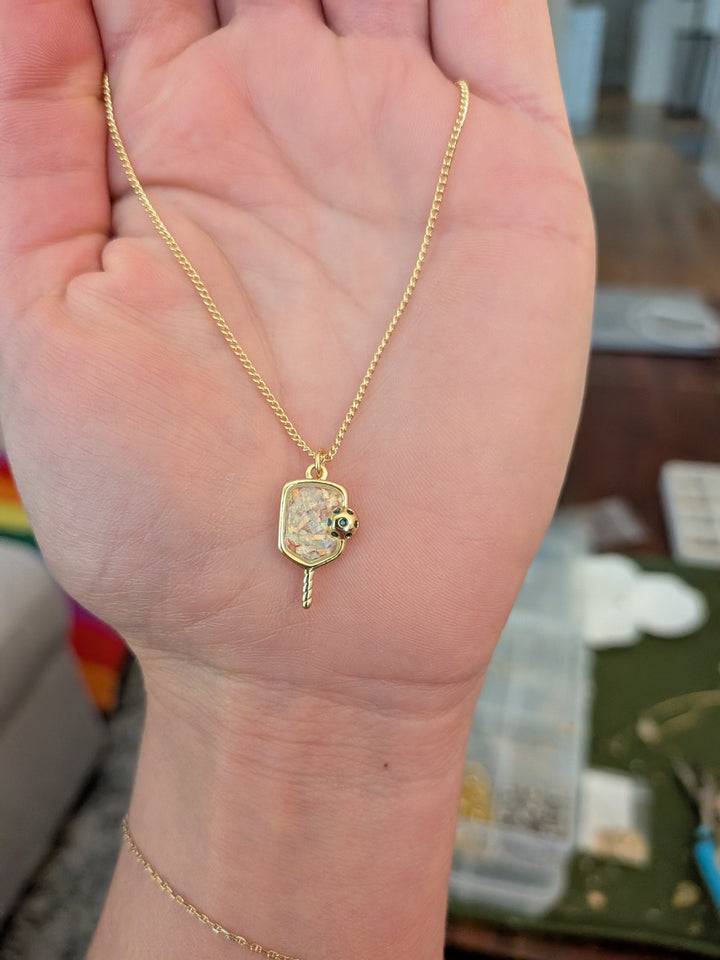 Opal Pickleball Necklace