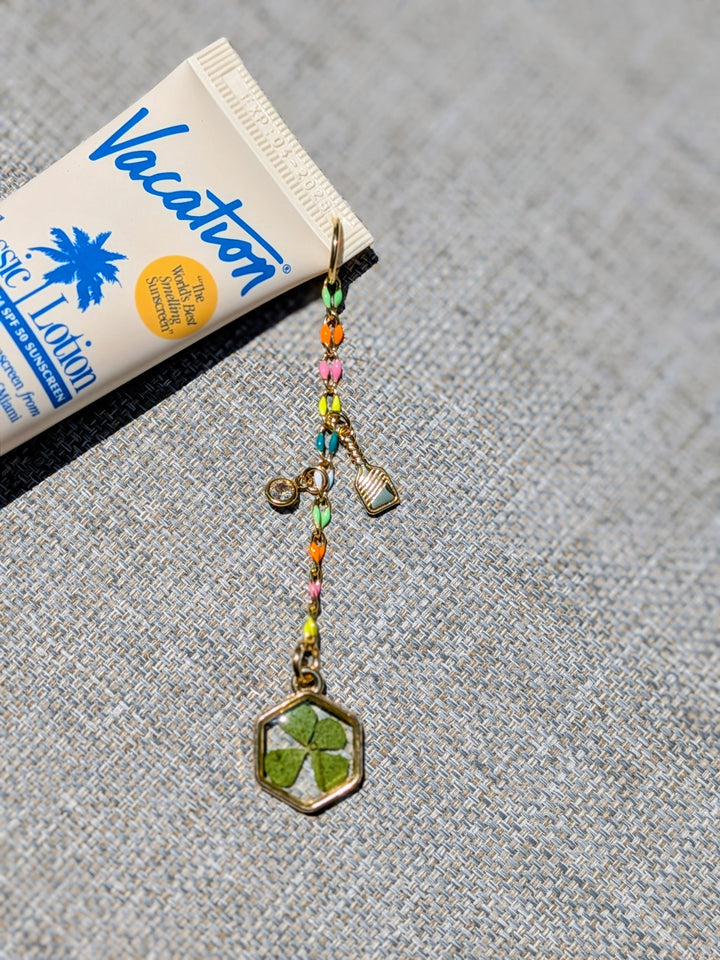 Mini Sunscreen with Pickleball Charm