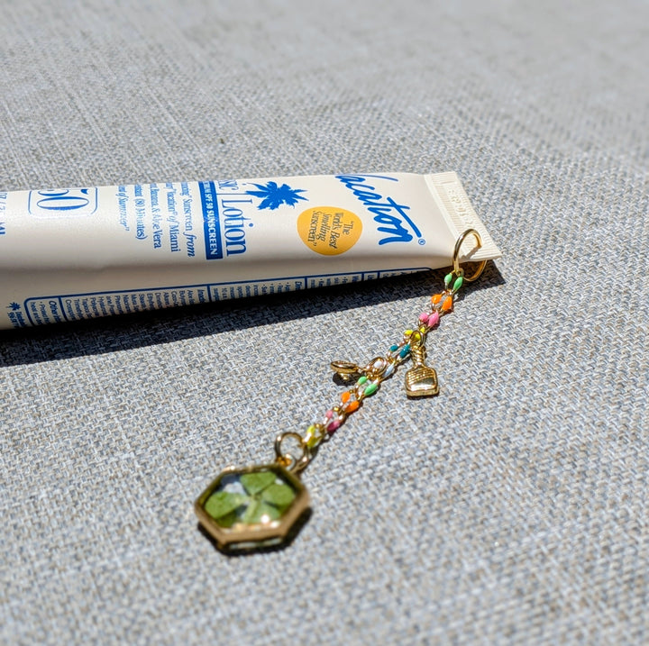 Mini Sunscreen with Pickleball Charm